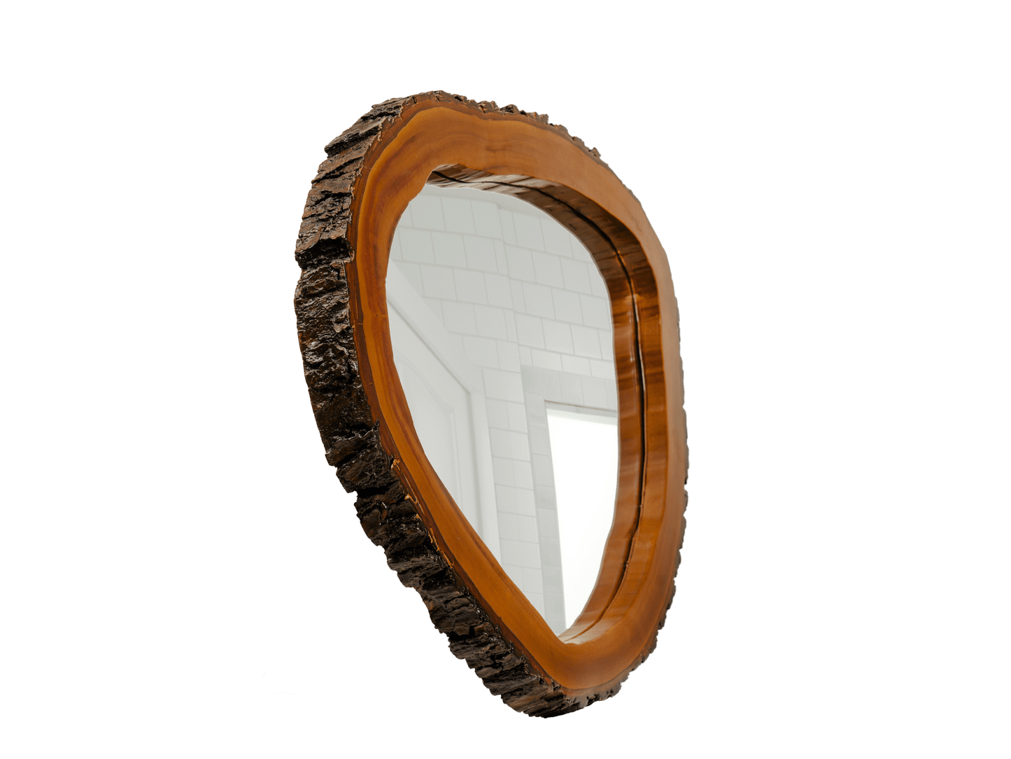 Live Edge Teakwood Mirror