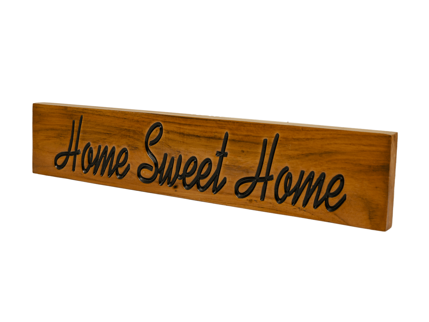 TeakWood "Home Sweet Home" Wall Plaque