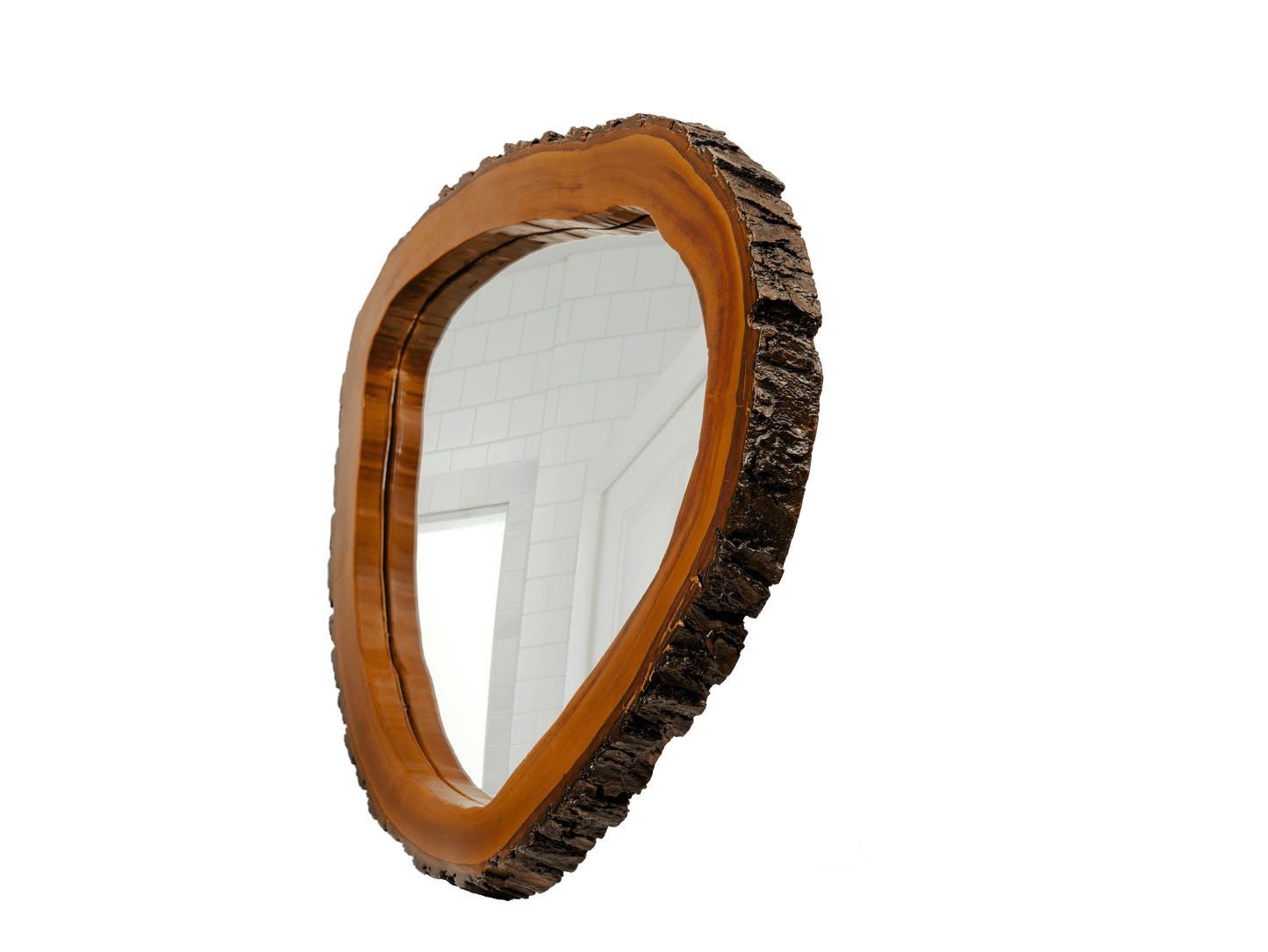 Live Edge Teakwood Mirror
