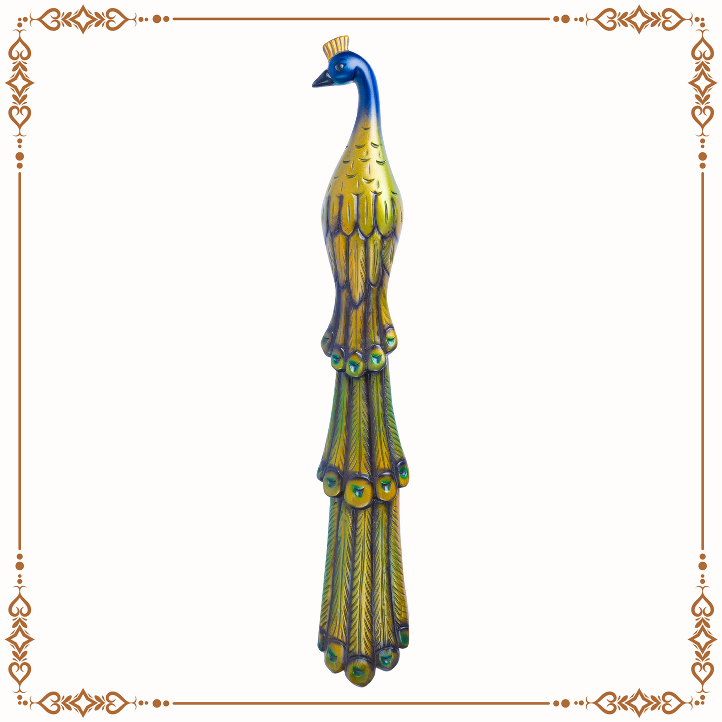 Teakwood Royal Peacock Door Handle