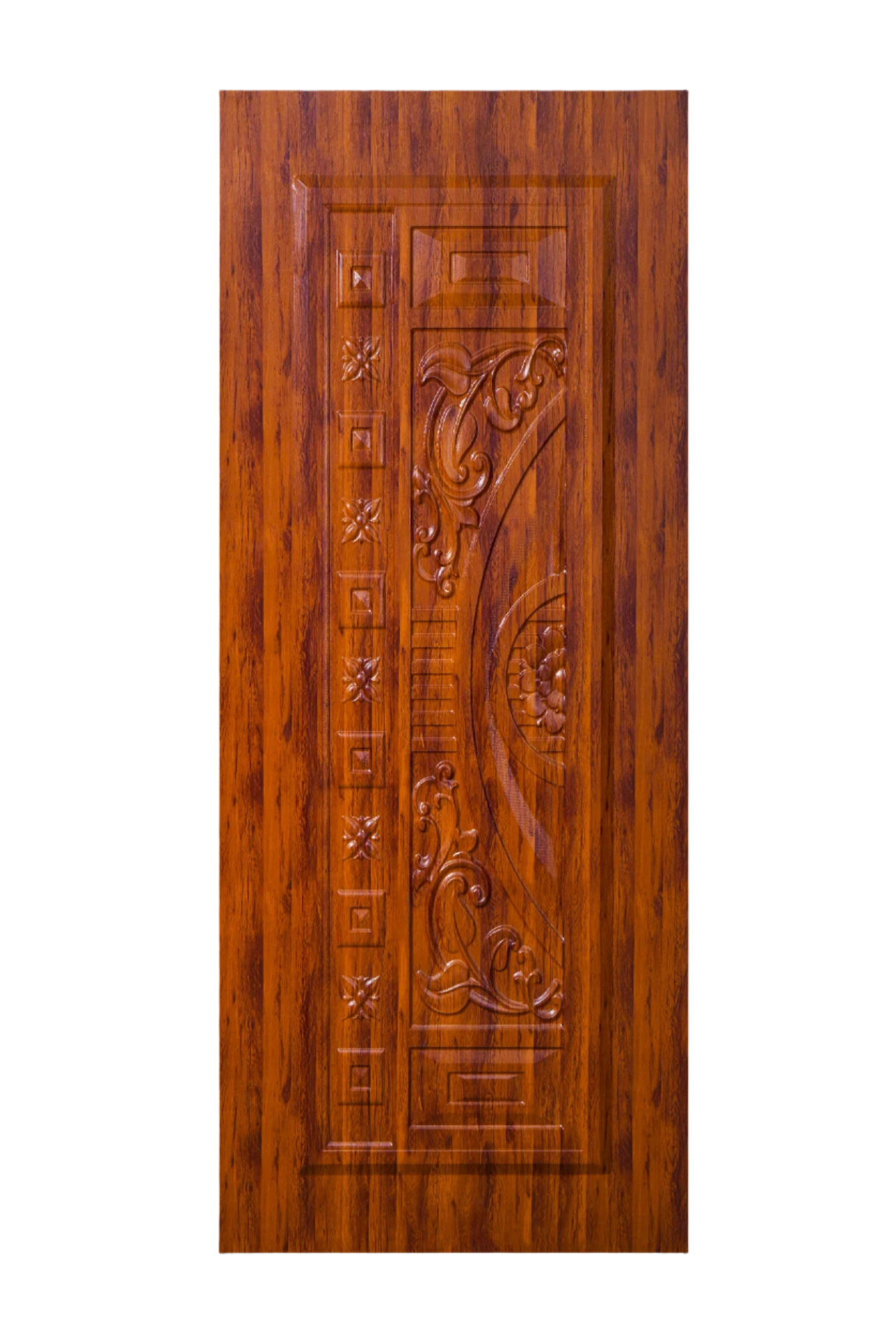 Membrane Door 3D03 | Modern Interior Door | Budget Friendly Door | Andhra Teak Color