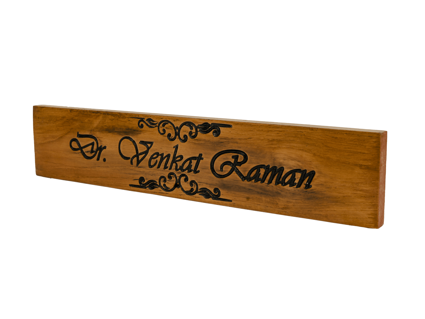 TeakWood Personalized Wooden Nameplate "Symbol"