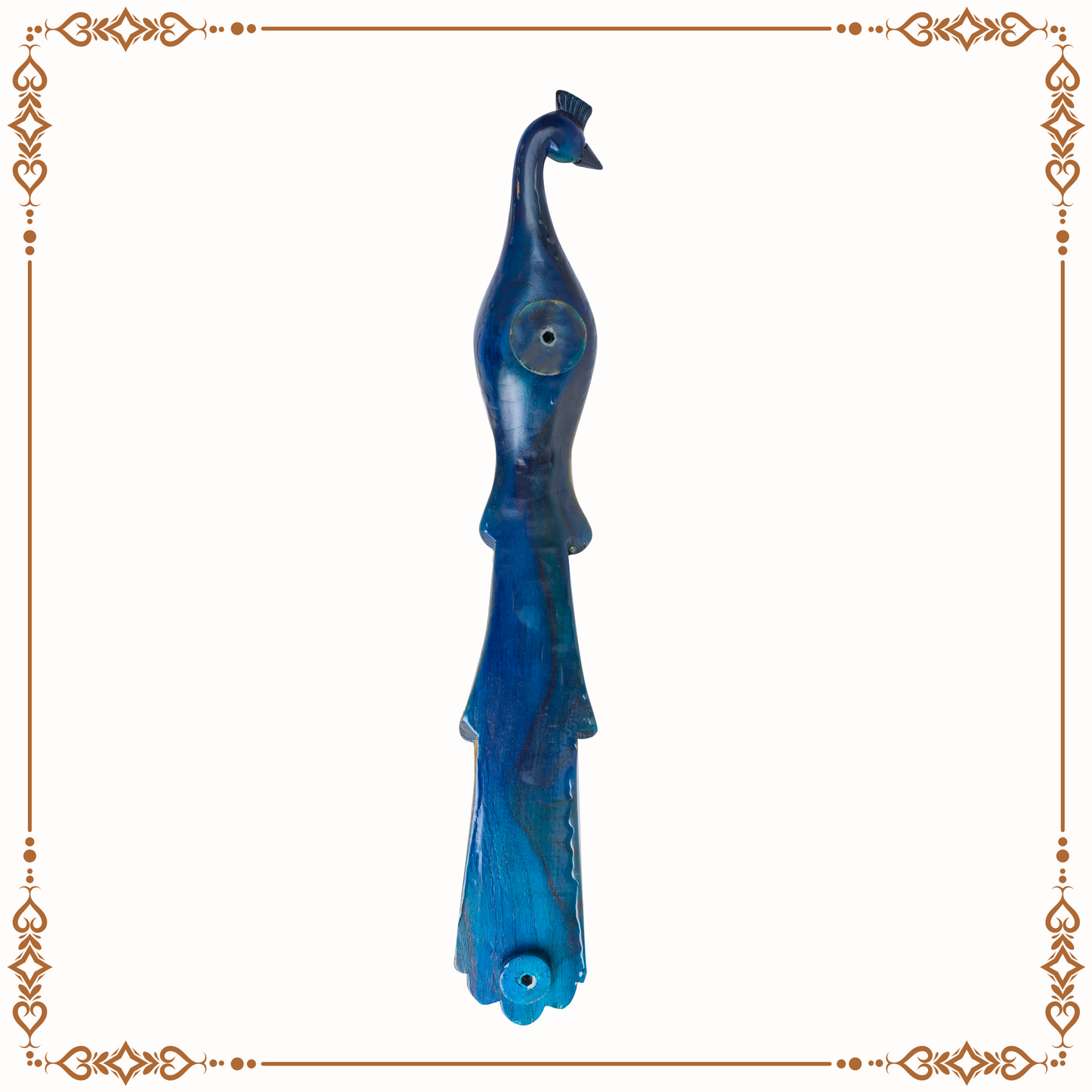 Teakwood Royal Peacock Door Handle