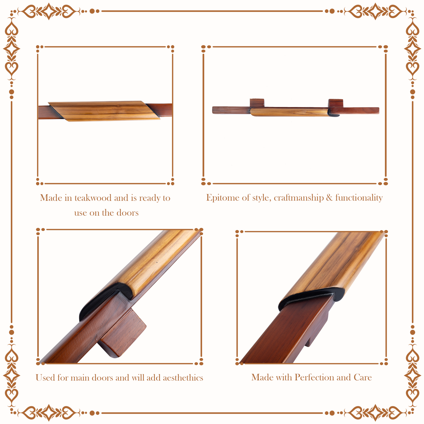 Teakwood Elite EdgeDoor Handle