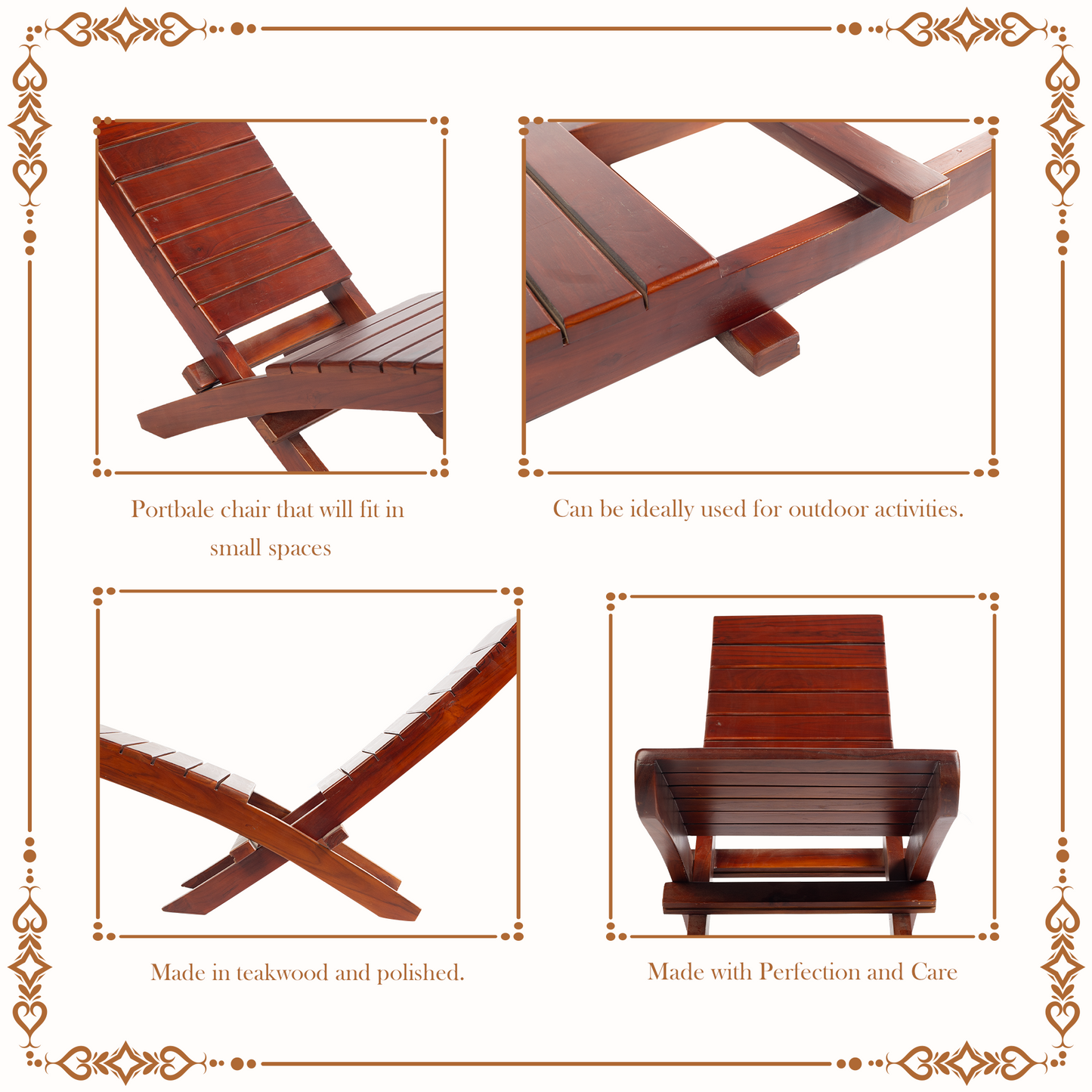 Teakwood Folding Chair