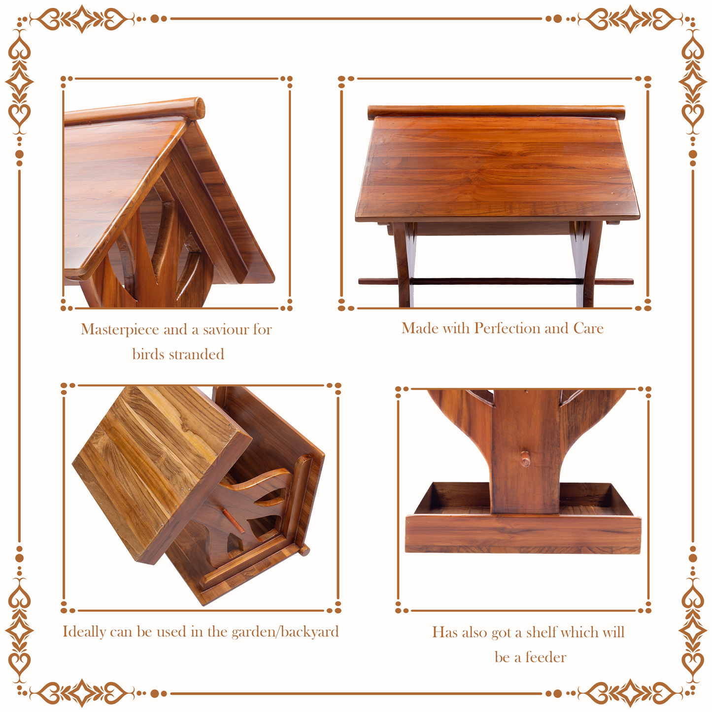 TeakWood Bird House