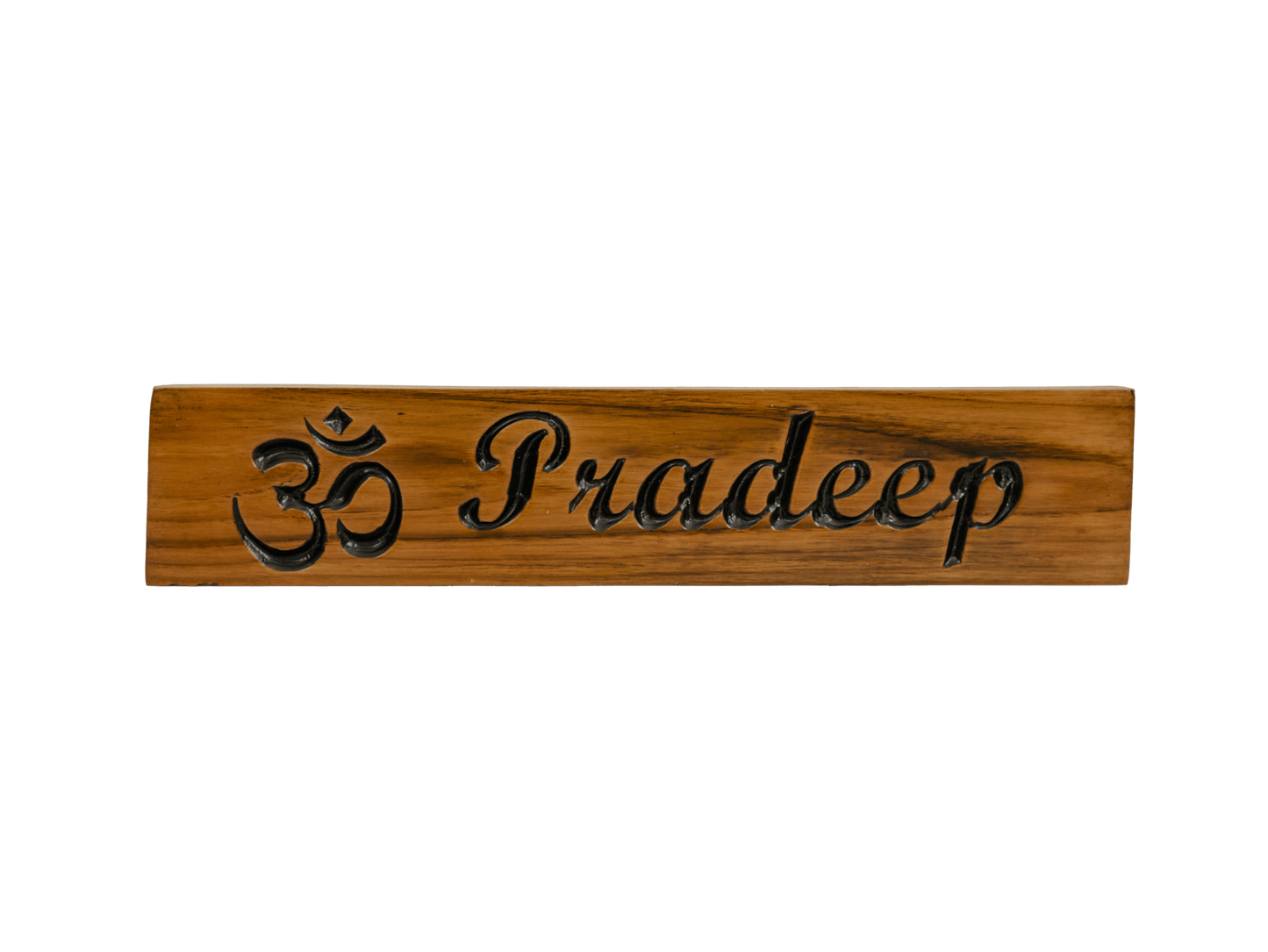 TeakWood Personalized Wooden Nameplate "Symbol"
