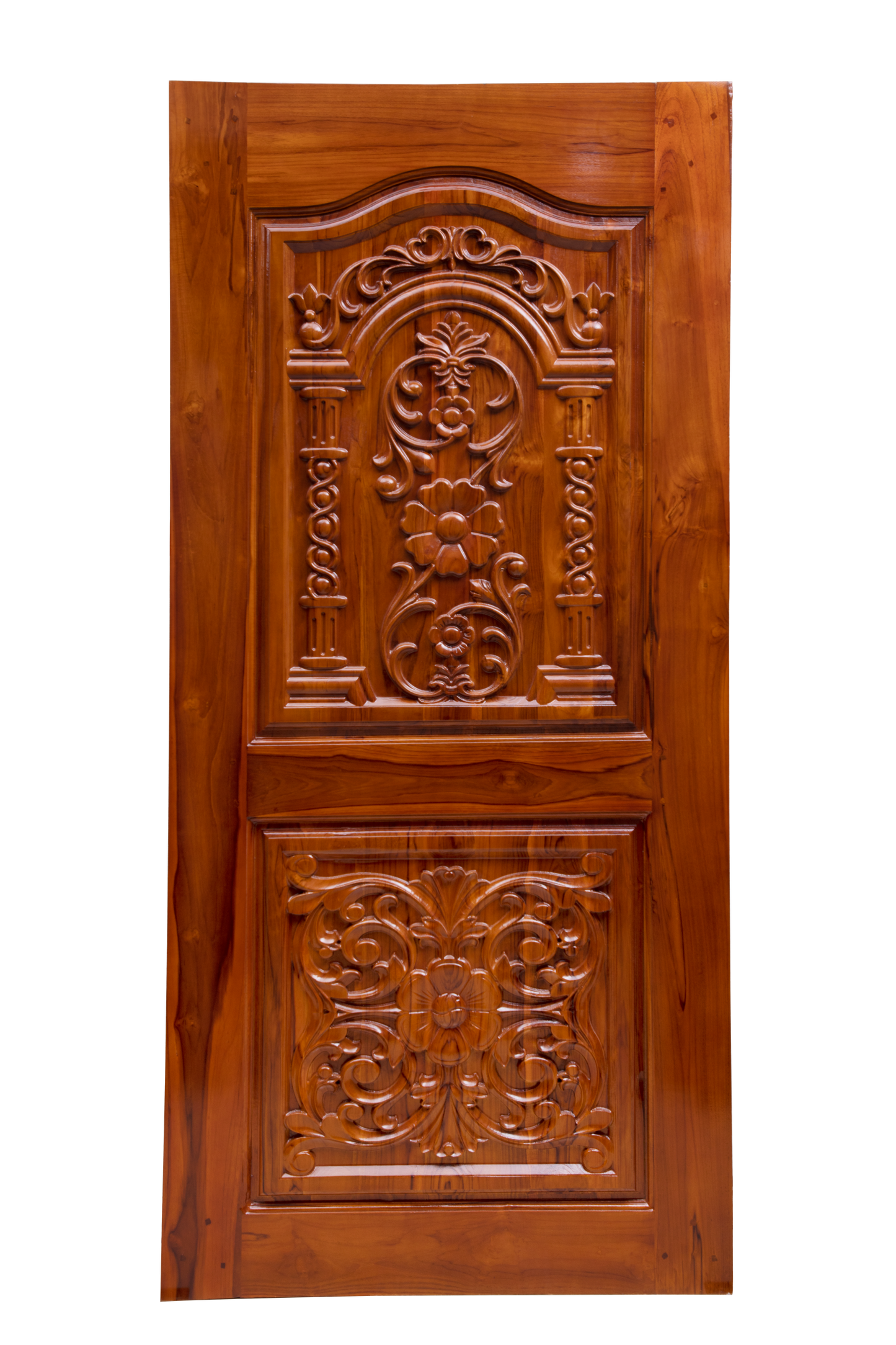 Ghana Teakwood |  Carved & Polished | Twc Singapore Flower TD 120