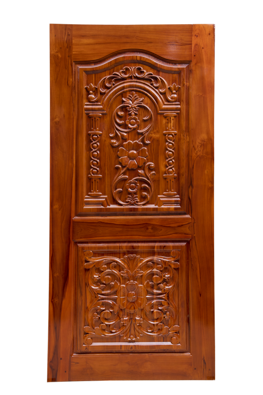 Ghana Teakwood |  Carved & Polished | Twc Singapore Flower TD 120