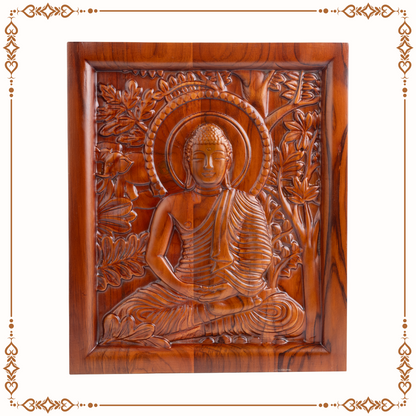 Teak Wood Wall Decor Buddha