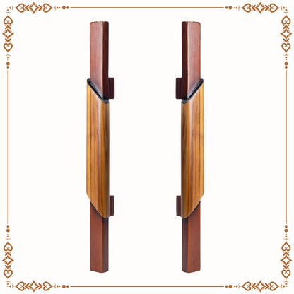 Teak Wood Double Edge Step Handle