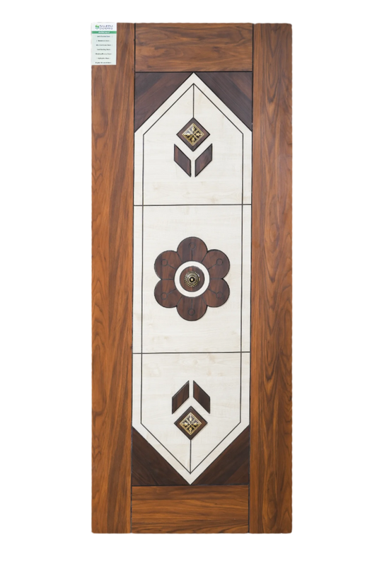 Mica Doors | Premium Finish Door | Flower Walnut KUP-05