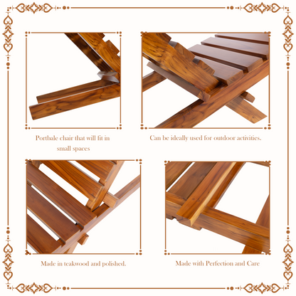 Teak Wood Folding Chair