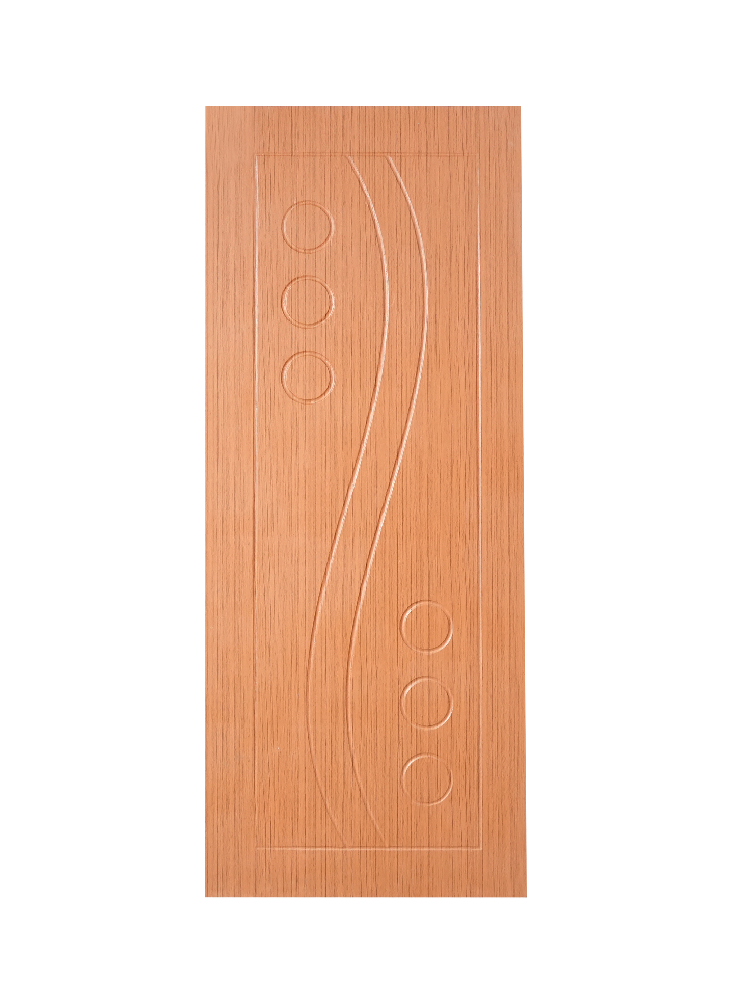 Membrane Door MD07NT | Modern interior door | Budget friendly door | Natural Teak Color