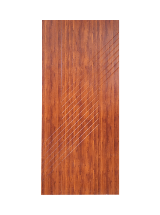 Membrane Door MD10AT | Modern interior door | Budget friendly door | Andhra Teak Color