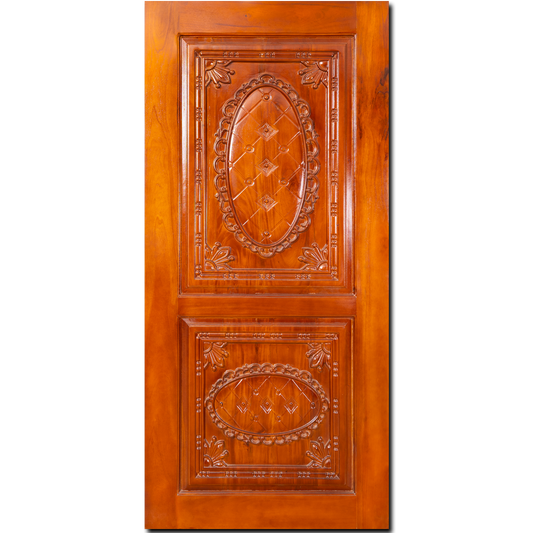 Mahogany wood |  Carved & Polished budget Main Door