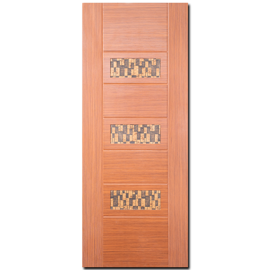 Highlighter | HL1ATHV Charcoal attached contemporary highlighter interior door | Andhra Teak