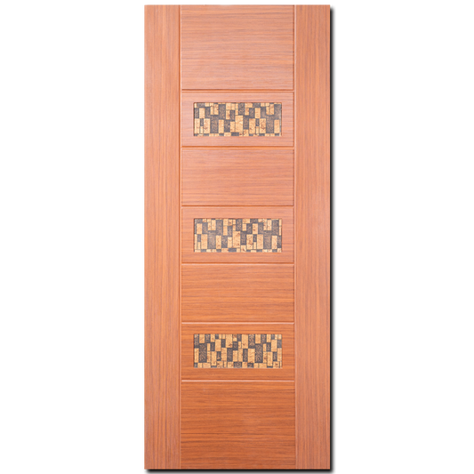 Highlighter | HL1ATHV Charcoal attached contemporary highlighter interior door | Andhra Teak