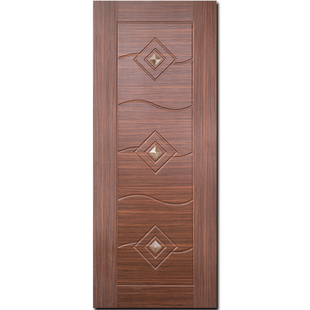 Domes Door | DD3WN-HV Modern interior antique kumil attached doors | Walnut