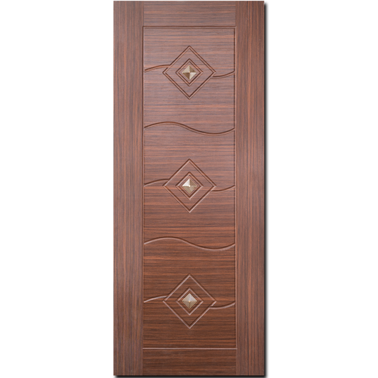 Domes Door | DD3WN-HV Modern interior antique kumil attached doors | Walnut