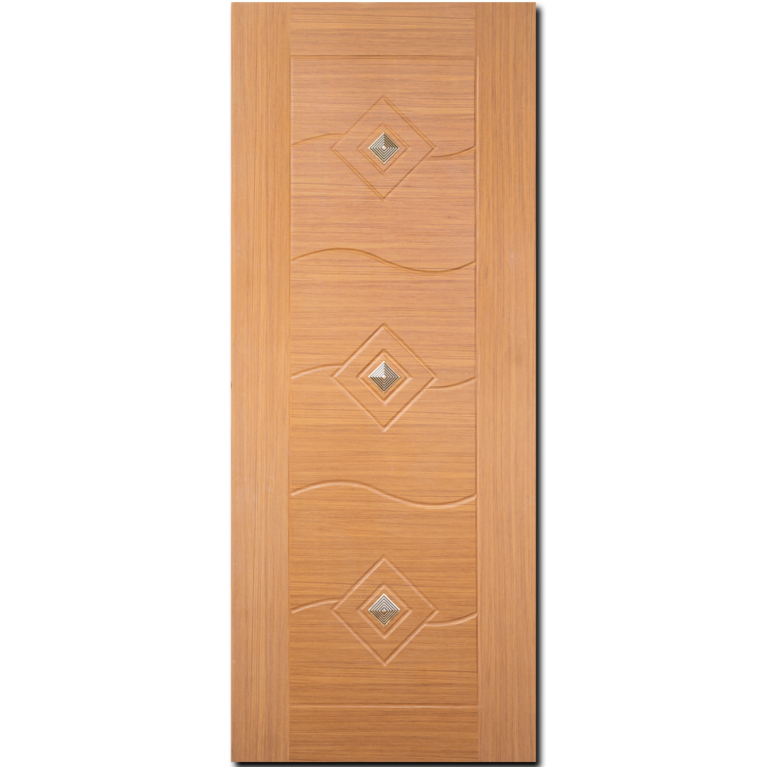 Dooms Door | DD6 NT-HV Modern interior antique kumil attached door | Natural Teak